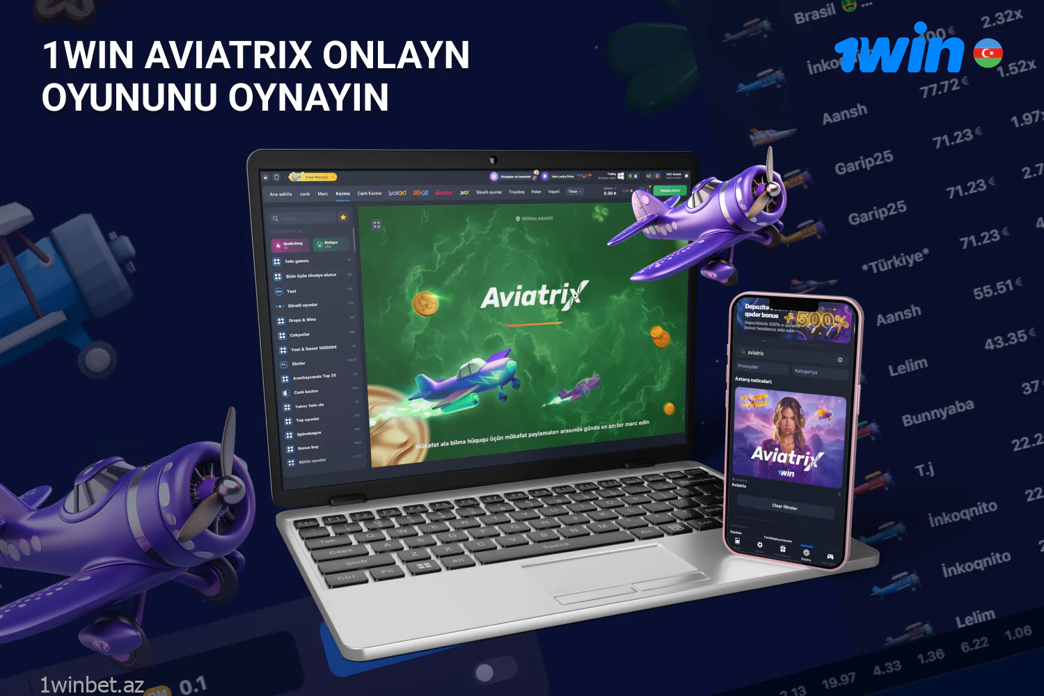 Crash oyun AviatriX Azərbaycan oyunçuları arasında 1win platformasında məşhurdur